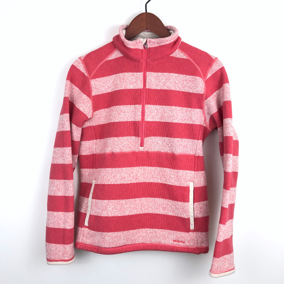Patagonia Sweaters - Patagonia Marsupial Better Sweater in Coral Stripe